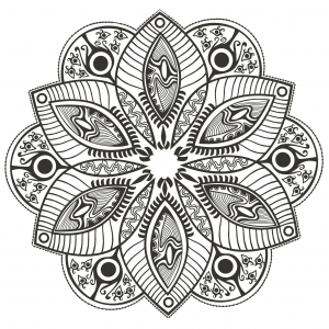 Ein Mandala Blumen Originell Von Markovka