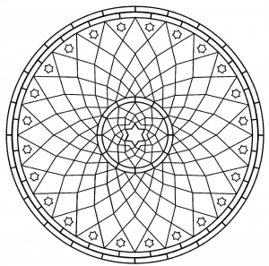 Mandala A Colorier Gratuit Rosace