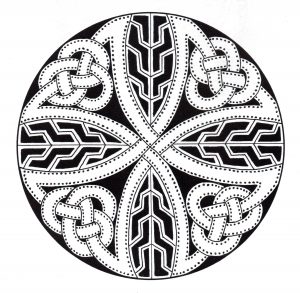 Dunkles keltisches Mandala