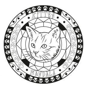 Mandala Erwachsene Katze