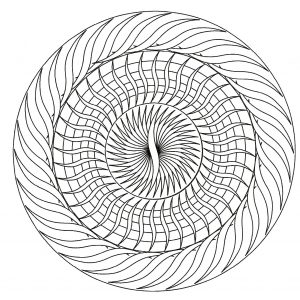 Einfaches Mandala (Schwierigkeitsgrad Mandalas : Normal)