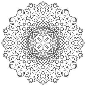 Beruhigendes Und Stressabbauendes Mandala