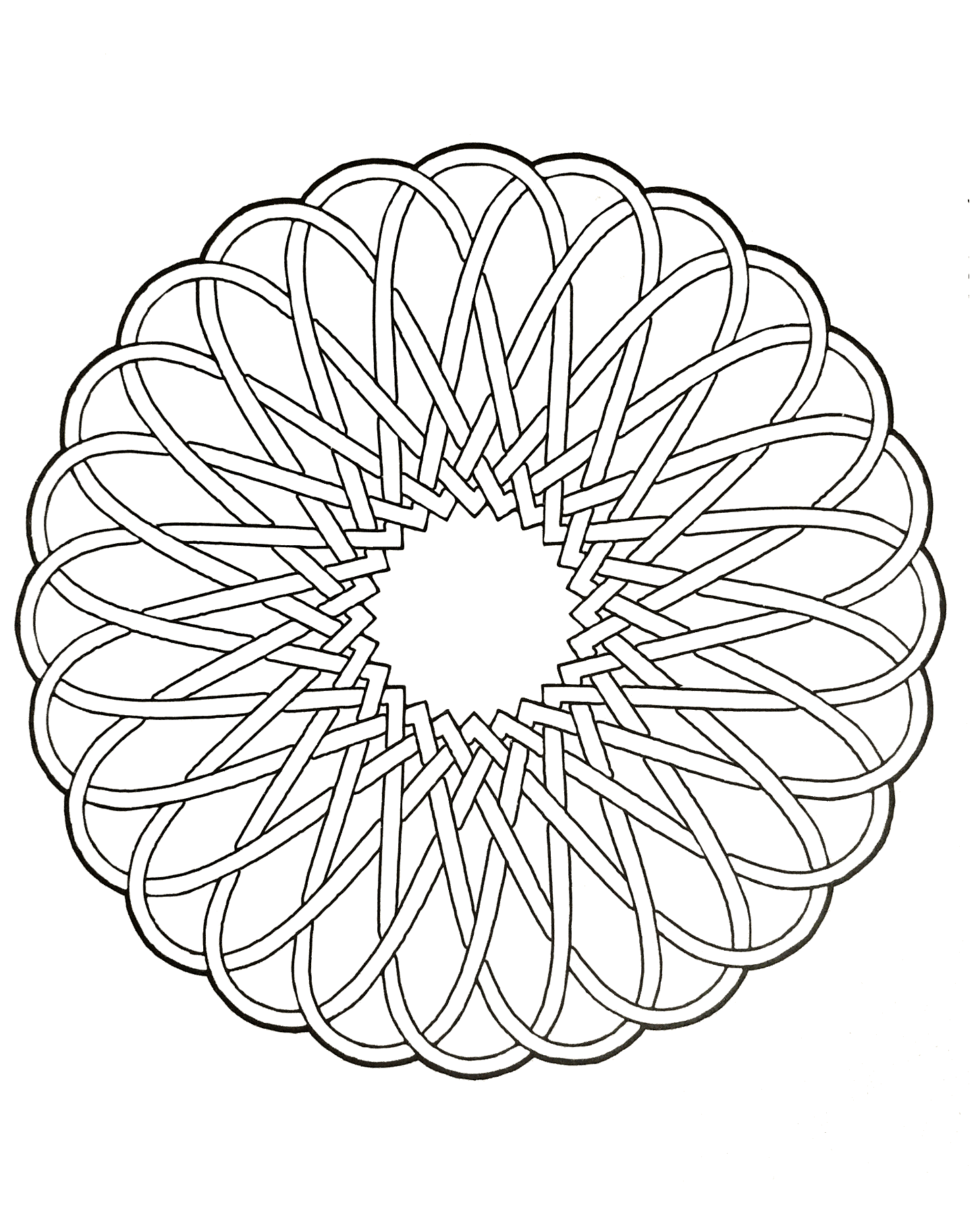 Mandala-Rubane (Schwierigkeitsgrad Mandalas : Schwierig)
