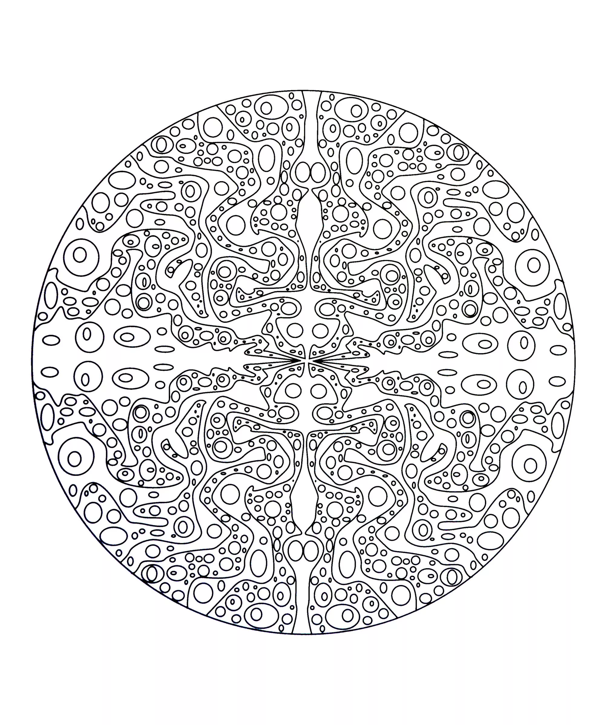 Mandala-a-colorier-difficile (30) (Schwierigkeitsgrad Mandalas : Schwierig)