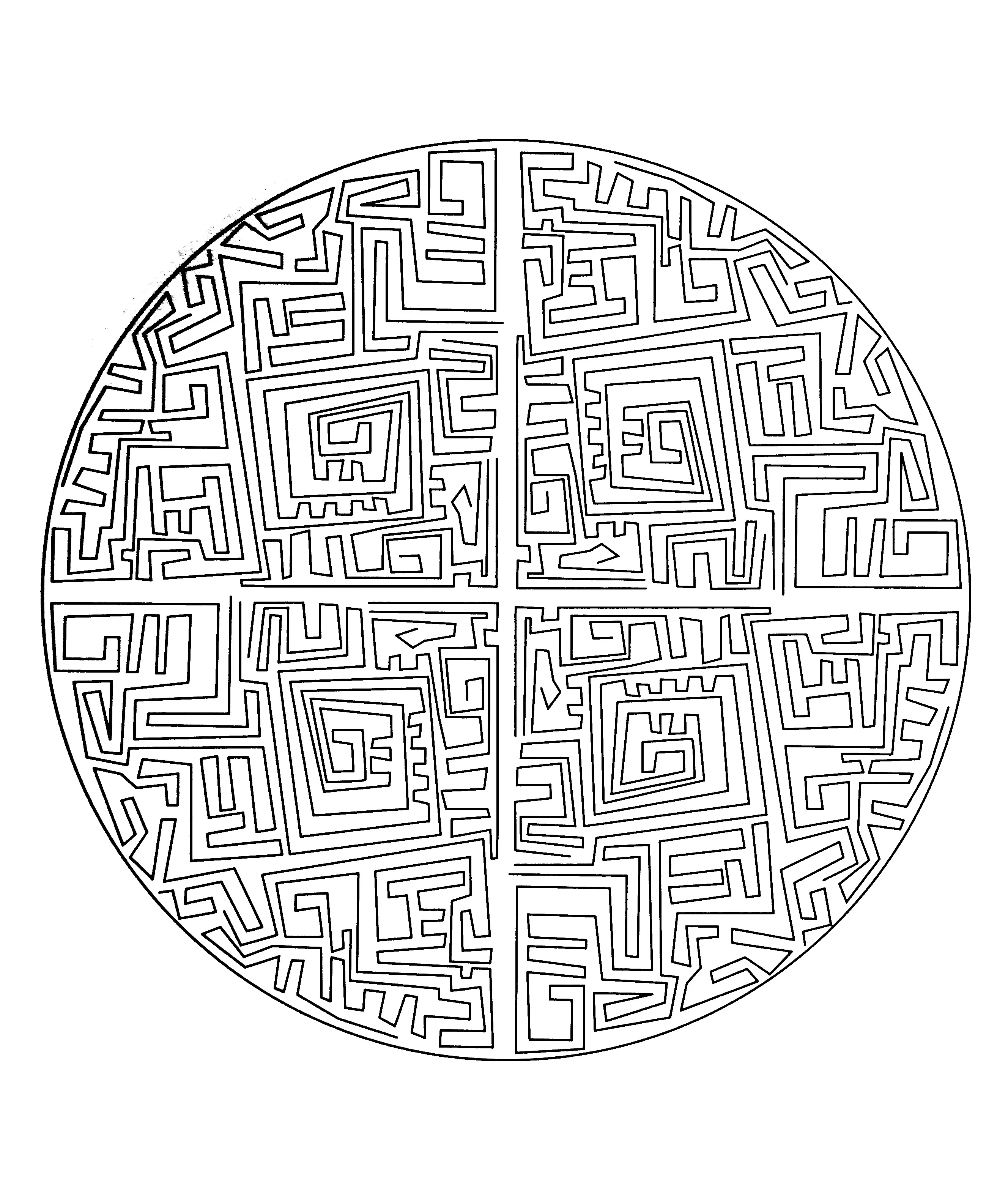 Mandala-a-colorier-difficult (29) (Schwierigkeitsgrad Mandalas : Schwierig)