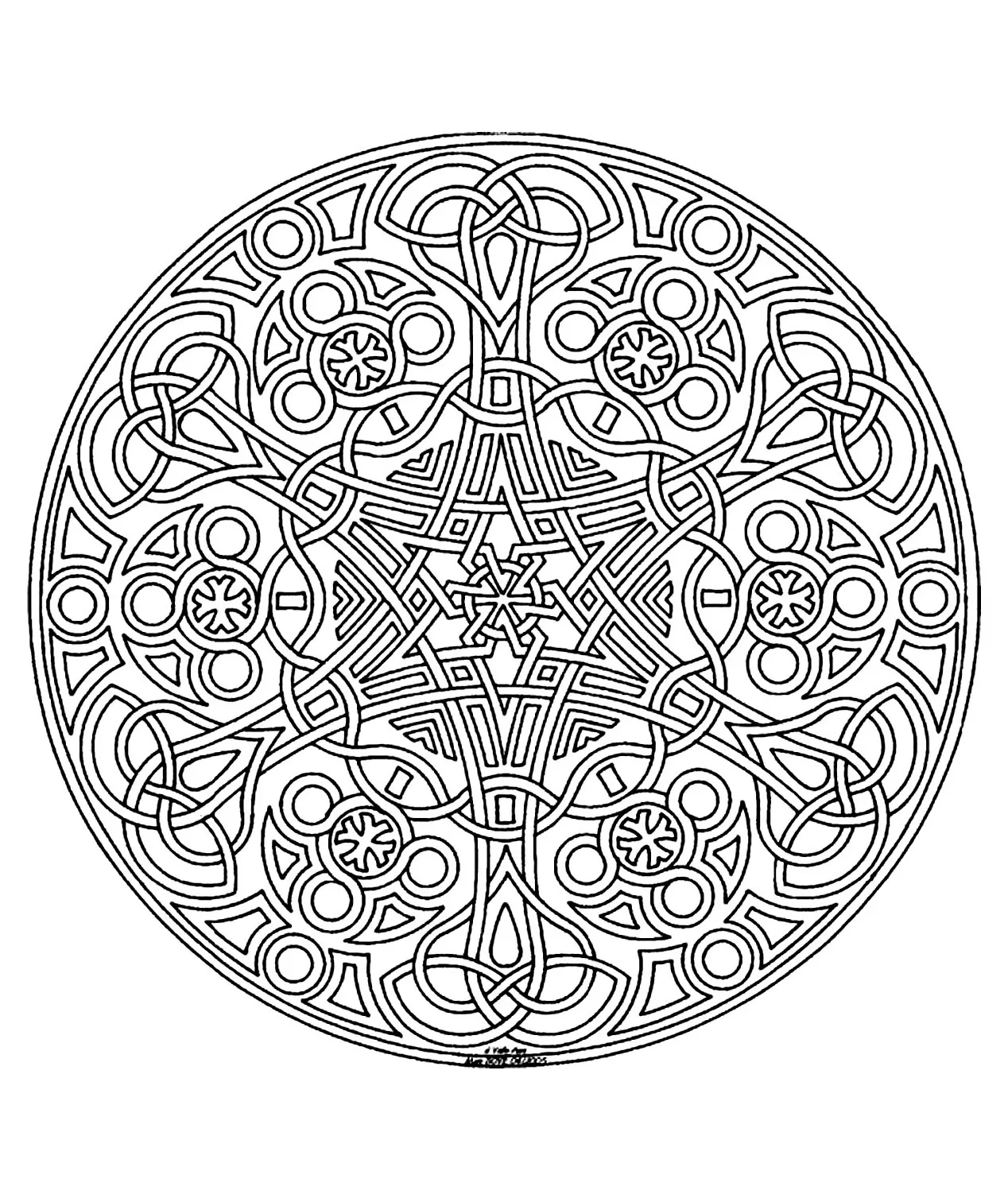 Mandala-a-colorier-difficult (8) (Schwierigkeitsgrad Mandalas : Schwierig)