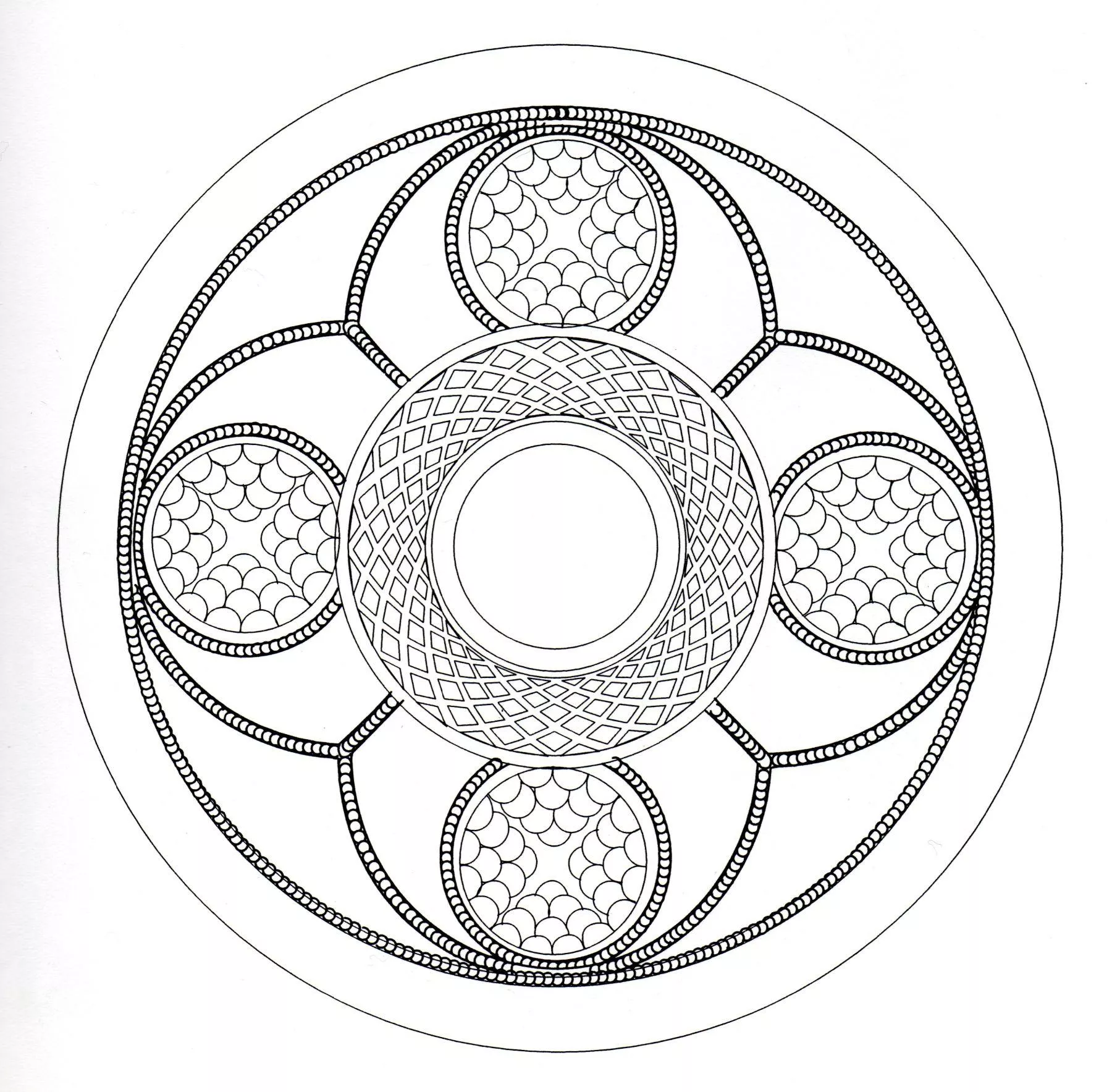 Kompliziertes keltisches Mandala (Schwierigkeitsgrad Mandalas : Schwierig)