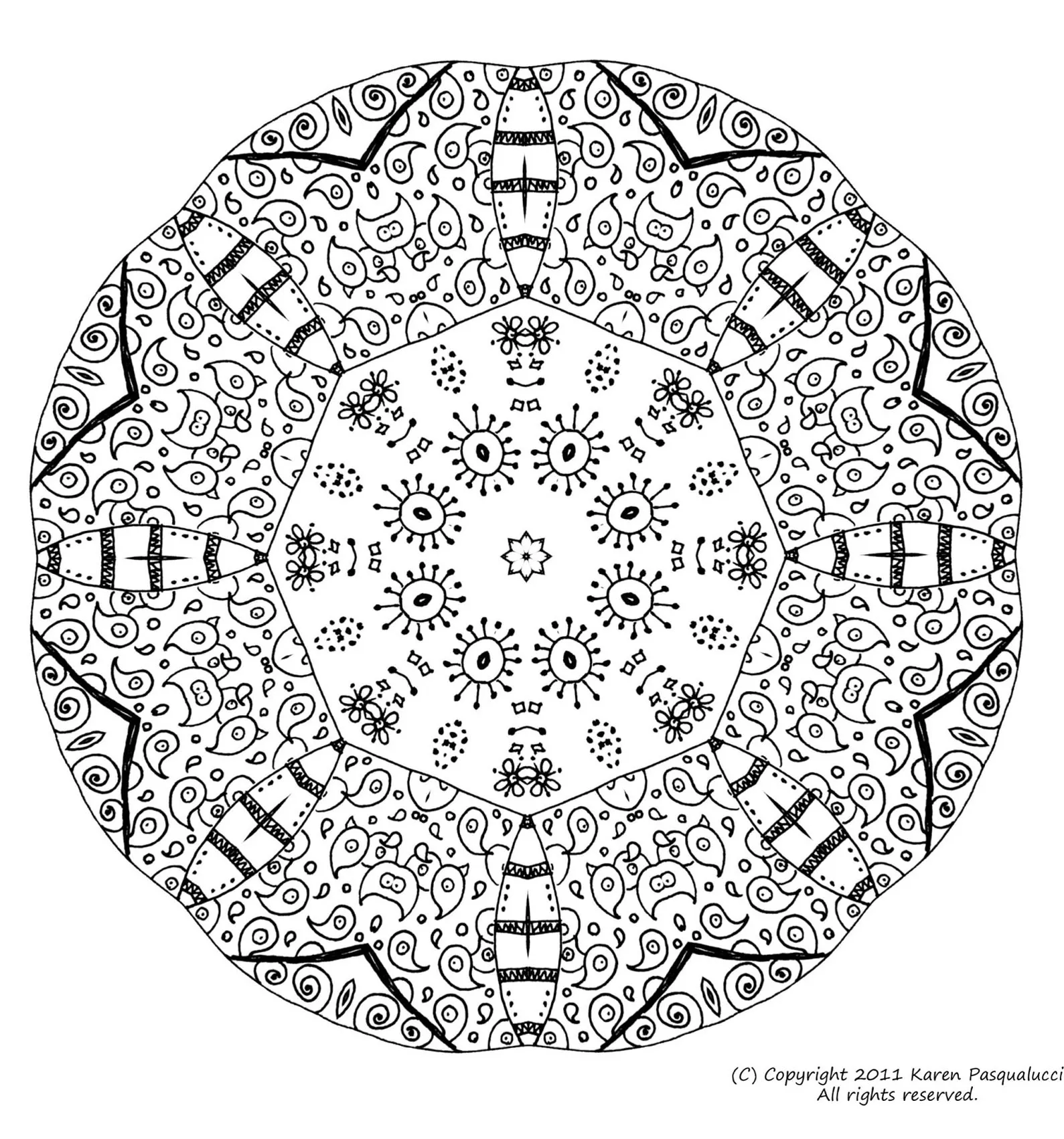 Mandala-a-colorier-difficult (16) (Schwierigkeitsgrad Mandalas : Schwierig)