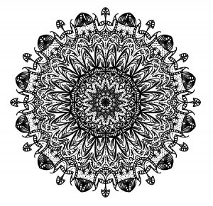 Mandala A Colorier Gratuit Traits Epais