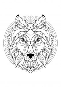 Wolfskopf Mandala   1