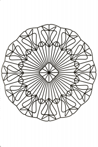 Kostenloses Mandala Mit Harmonischen Formen