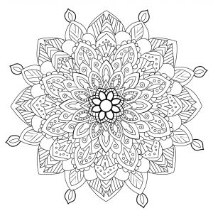 Mandala Anti-Stress-Komplexe (Schwierigkeitsgrad Mandalas : Schwierig)