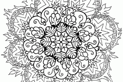 Mandala A Colorier Adult Difficult  4 