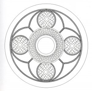 Kompliziertes keltisches Mandala (Schwierigkeitsgrad Mandalas : Schwierig)