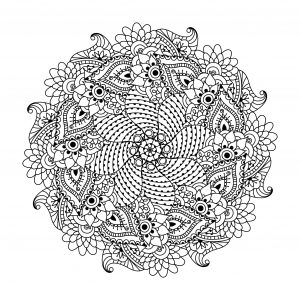 Mandala Blumensymmetrie