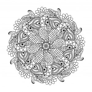 Mandala Blumensymmetrie