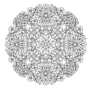 Mandala A Colorier Free Flowers To Petals