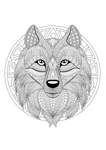Wolfskopf-Mandala - 2