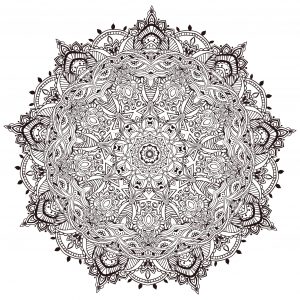 Ultradetailliertes Mandala