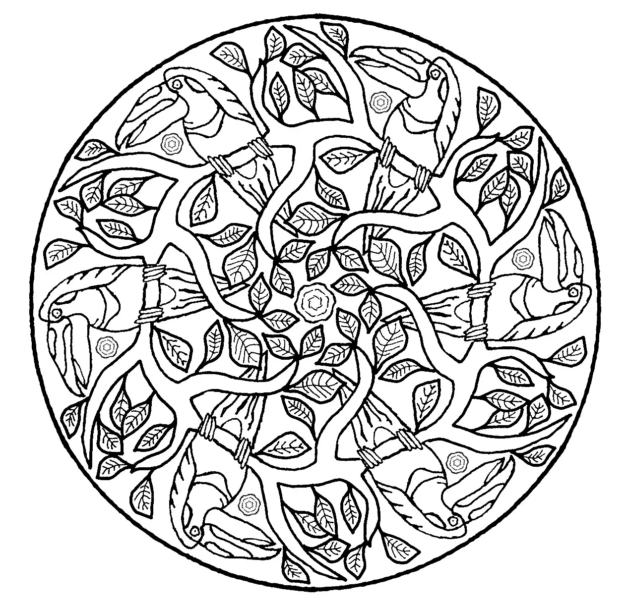 Mandala-Perrocket (Thematische Mandalas : Tiere)