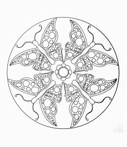 Mandala-Papillons (Thematische Mandalas : Tiere)