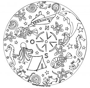 Mandala Urlaub & Tiere (Thematische Mandalas : Tiere)