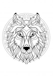 Wolfskopf-Mandala - 3