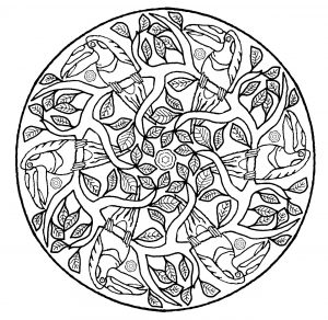 Mandala-Perrocket (Thematische Mandalas : Tiere)