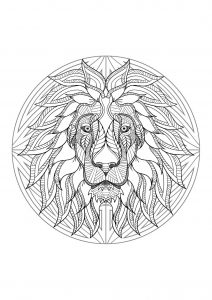 Mandala Löwenkopf   4