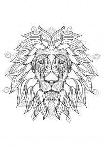 Mandala Löwenkopf   2