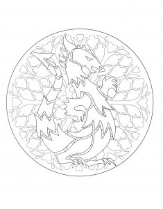 Mandala Drache   1