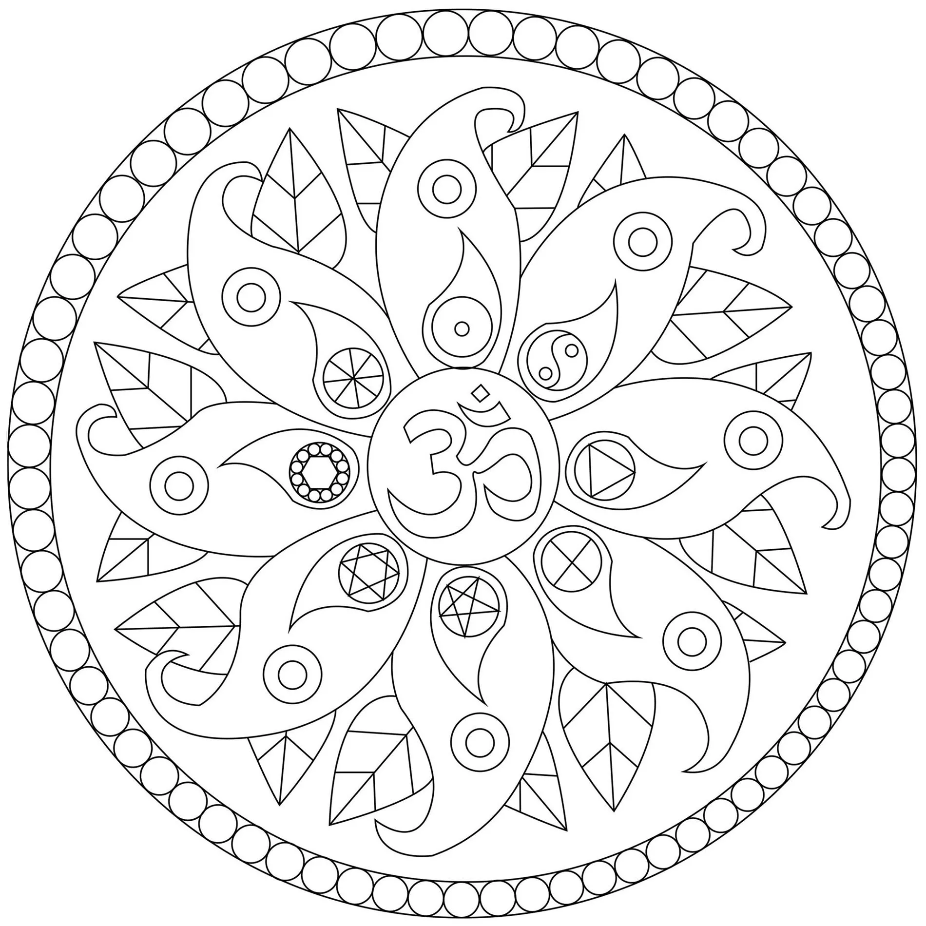 Mandala des Friedens (Thematische Mandalas : Zen & Anti-Stress)