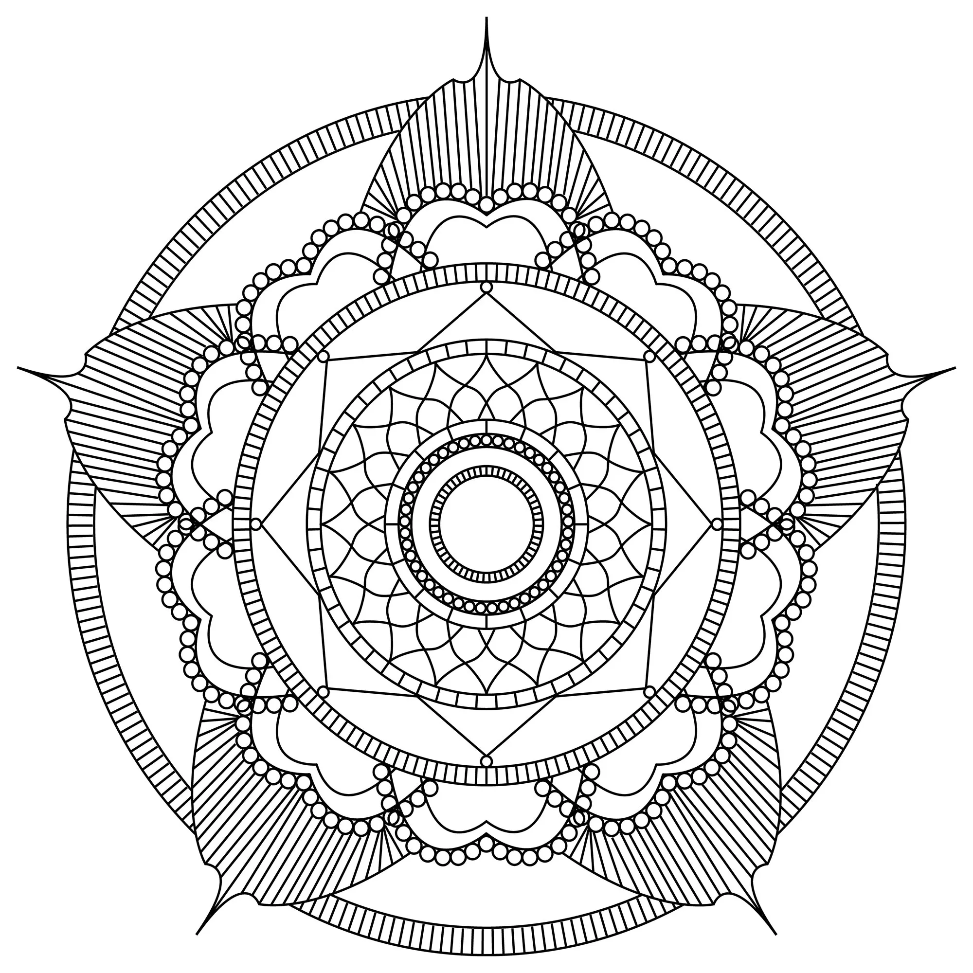 Mandala Blume von MPC Design (Thematische Mandalas : Zen & Anti-Stress)