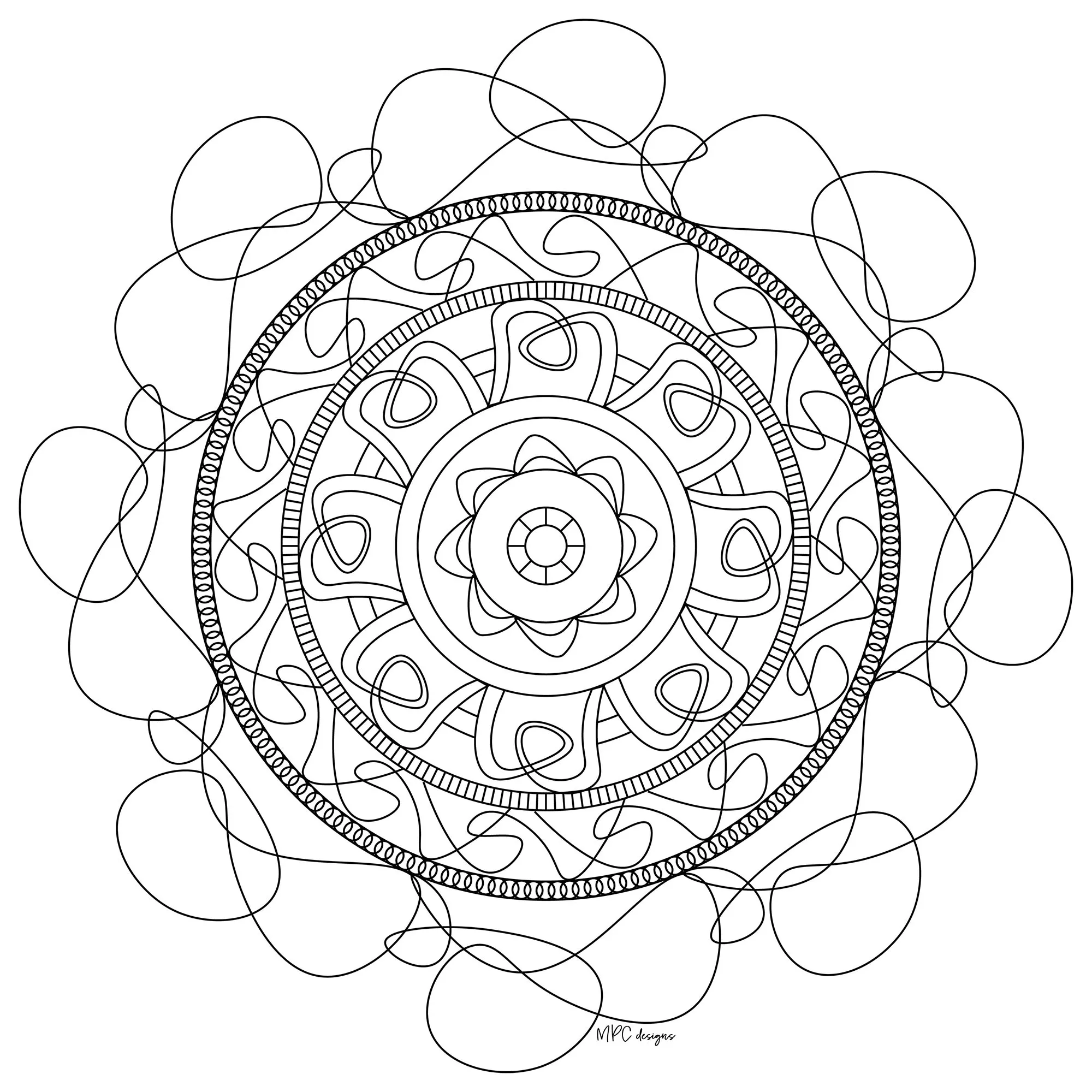 Joli Mandala (Thematische Mandalas : Zen & Anti-Stress)