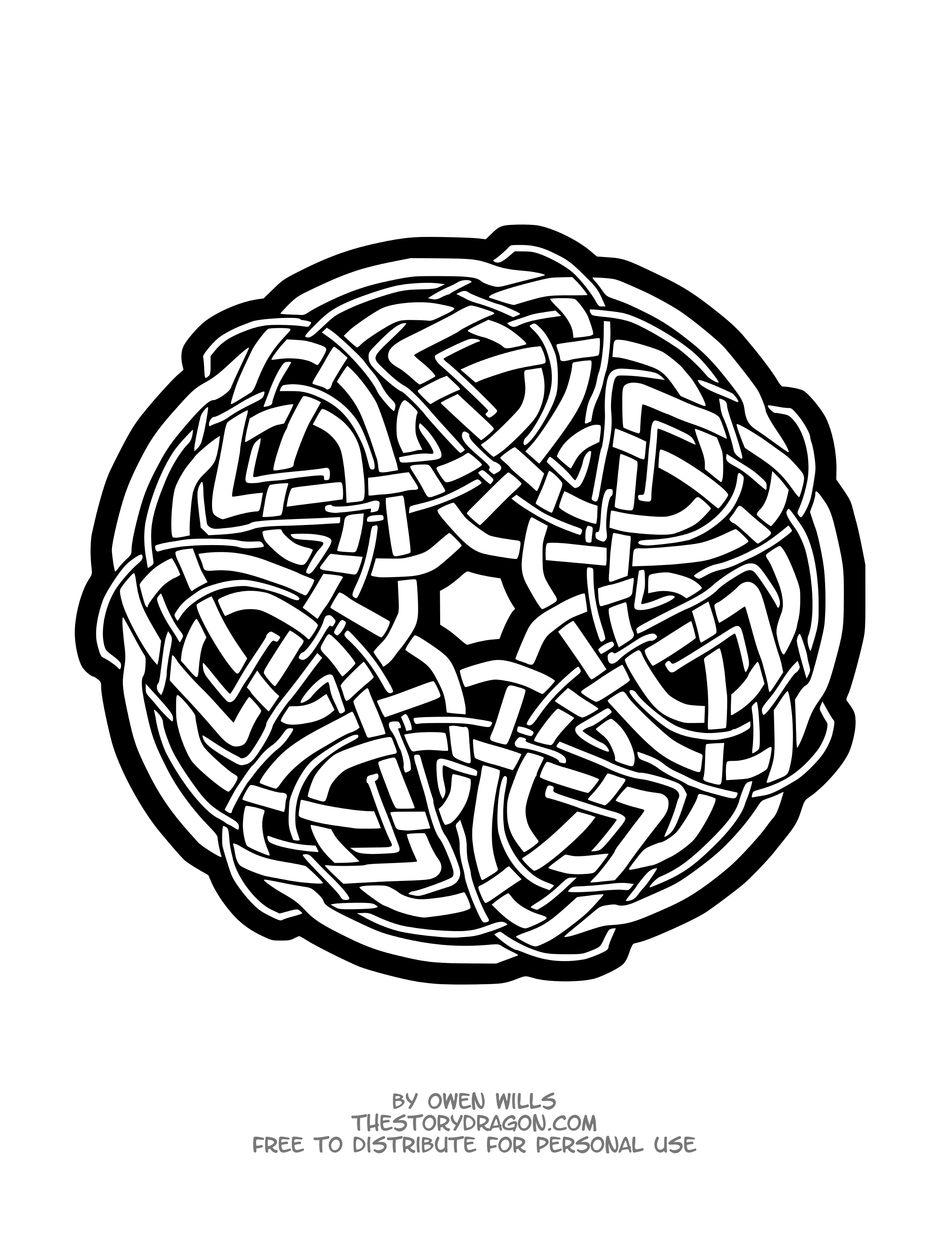 Keltisches Mandala von Owen Wills (Thematische Mandalas : Zen & Anti-Stress)