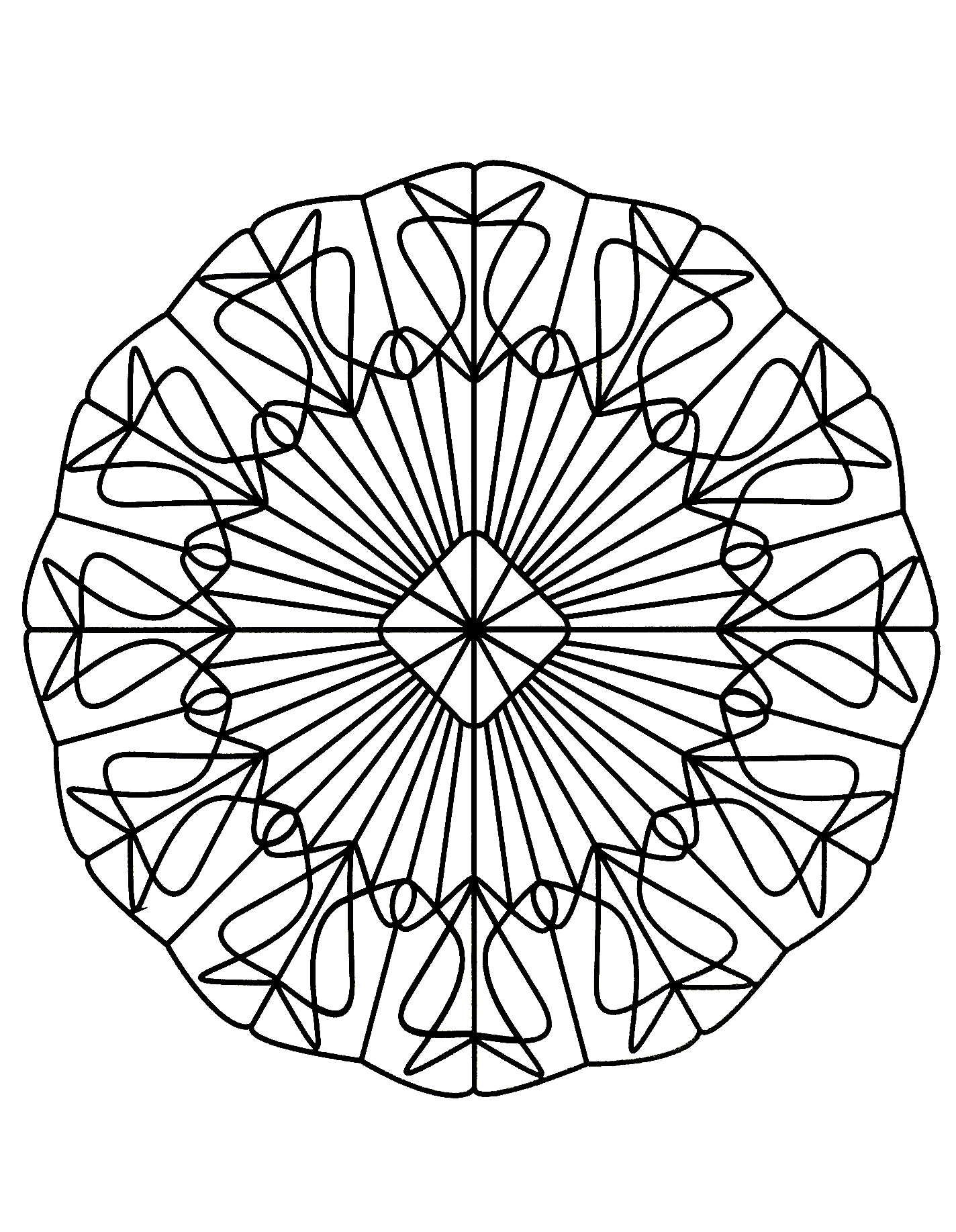 Mandala 'enchevetrement (Thematische Mandalas : Zen & Anti-Stress)