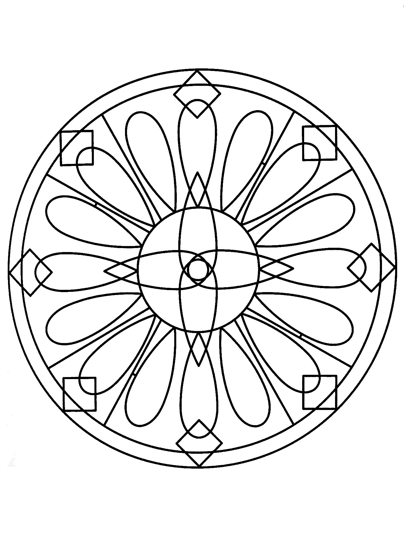 Sehr regelmäßiges Mandala (Thematische Mandalas : Zen & Anti-Stress)