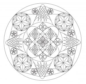 Ein schönes, einzigartiges Mandala von Allan (Thematische Mandalas : Zen & Anti-Stress)