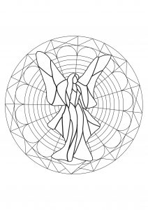 Mandala Verträumte Fee, Geometrisch