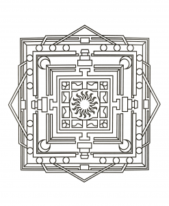 Quadratisches Und Geometrisches Mandala