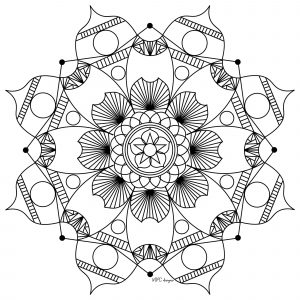 Harmonie und Regelmäßigkeit (Thematische Mandalas : Zen & Anti-Stress)