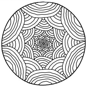 Mandala optische Täuschung (Thematische Mandalas : Zen & Anti-Stress)