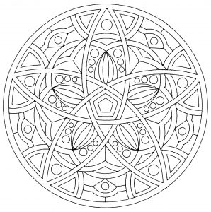 Vektor-Mandala (Thematische Mandalas : Zen & Anti-Stress)