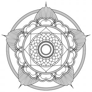 Mandala Blume von MPC Design (Thematische Mandalas : Zen & Anti-Stress)