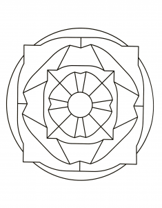 Blumiges Mandala (Thematische Mandalas : Zen & Anti-Stress)
