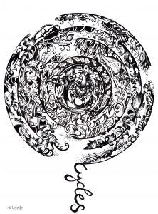 Unglaubliches Mandala von Urielle (Thematische Mandalas : Zen & Anti-Stress)