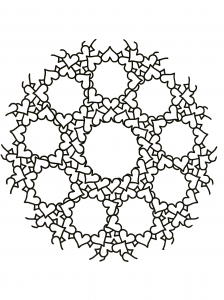 Mandala mit schönen Runden (Thematische Mandalas : Zen & Anti-Stress)