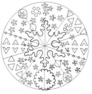 Einfaches Mandala par Domandala (Thematische Mandalas : Zen & Anti-Stress)