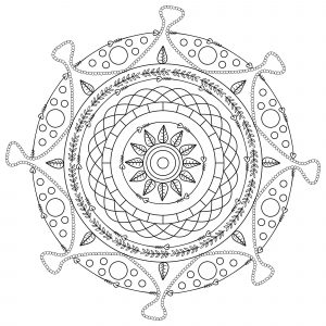 Mandala harmonieux (Thematische Mandalas : Zen & Anti-Stress)