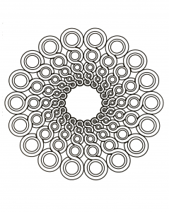 Schmuck-Mandala (Thematische Mandalas : Zen & Anti-Stress)